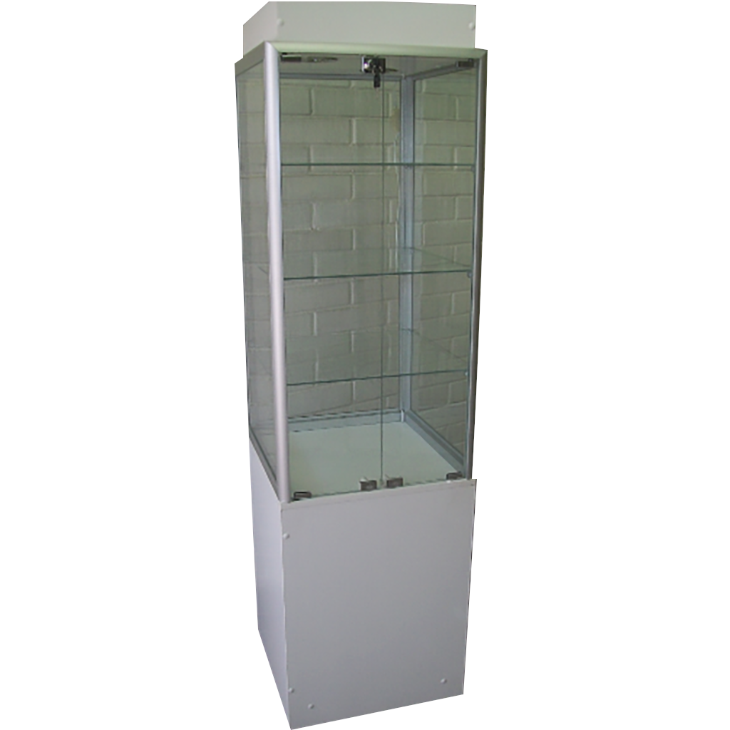 Exhibidor En Aluminio Con Bodega